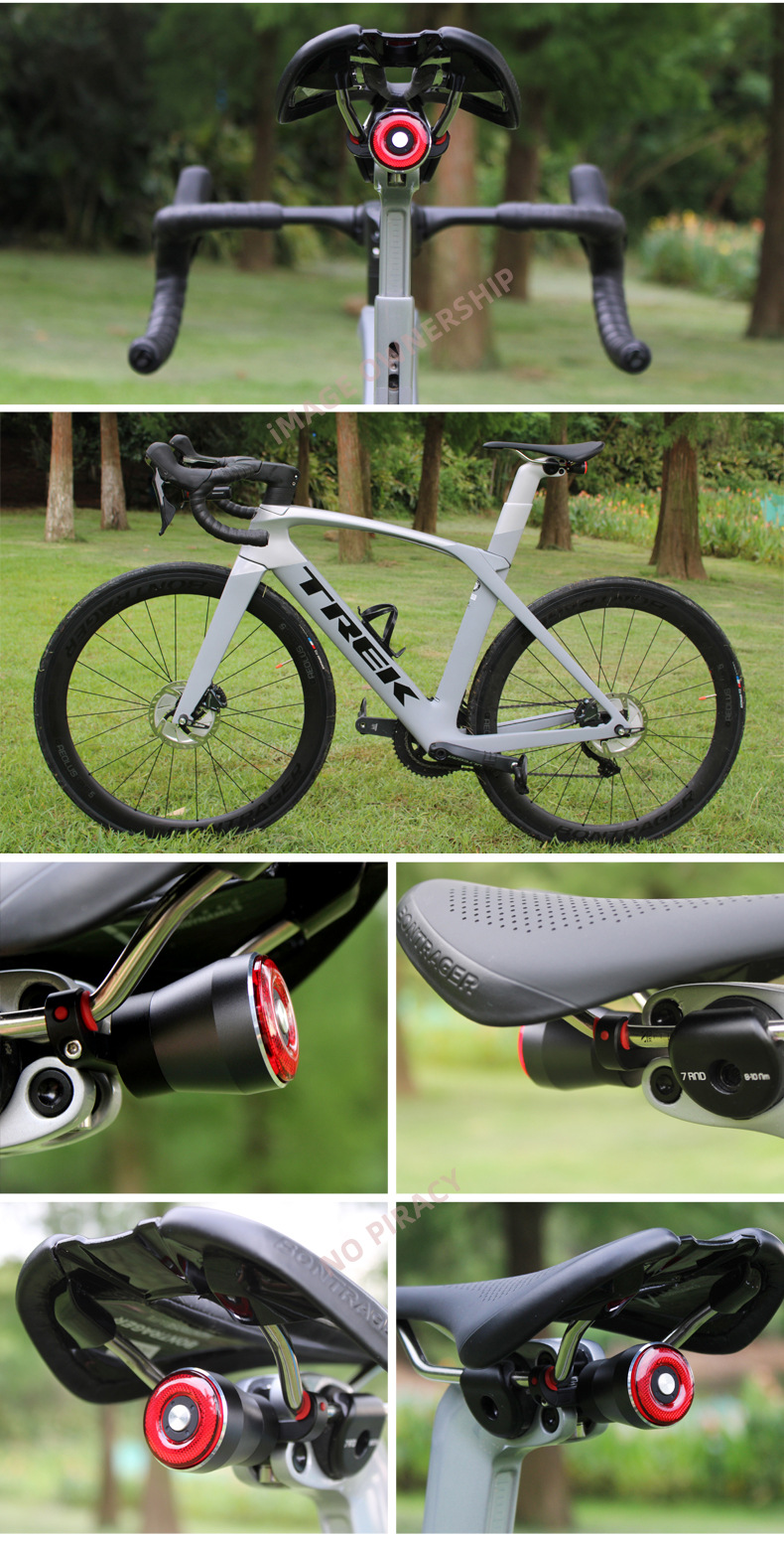 antusi安途仕q5自行车智能刹车尾灯制动感应制动刹车夜骑光感尾灯