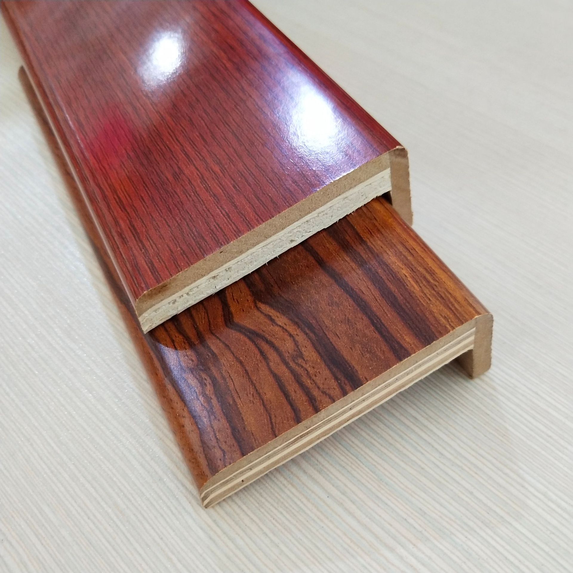 临沂厂家生态木门套线门边线 门框线 七字线 装饰线条  生态线条