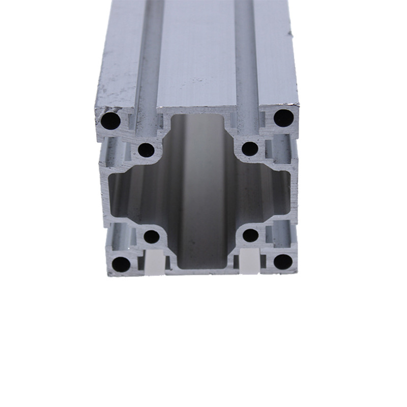 6060国标双槽厚铝型材 工业流水线铝材 6060自动化设备框架型材