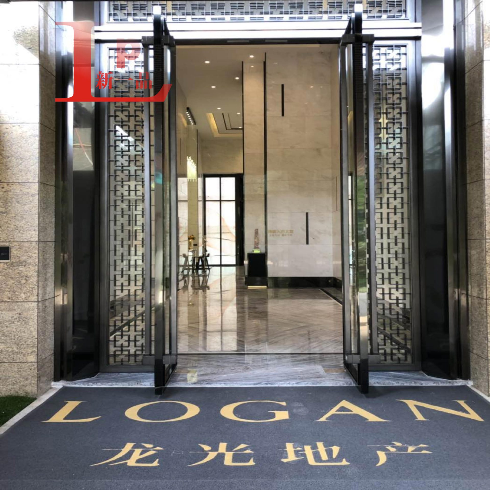 不锈钢地弹簧门营销中心大门售楼部门ktv大门星级酒店大门玻璃门