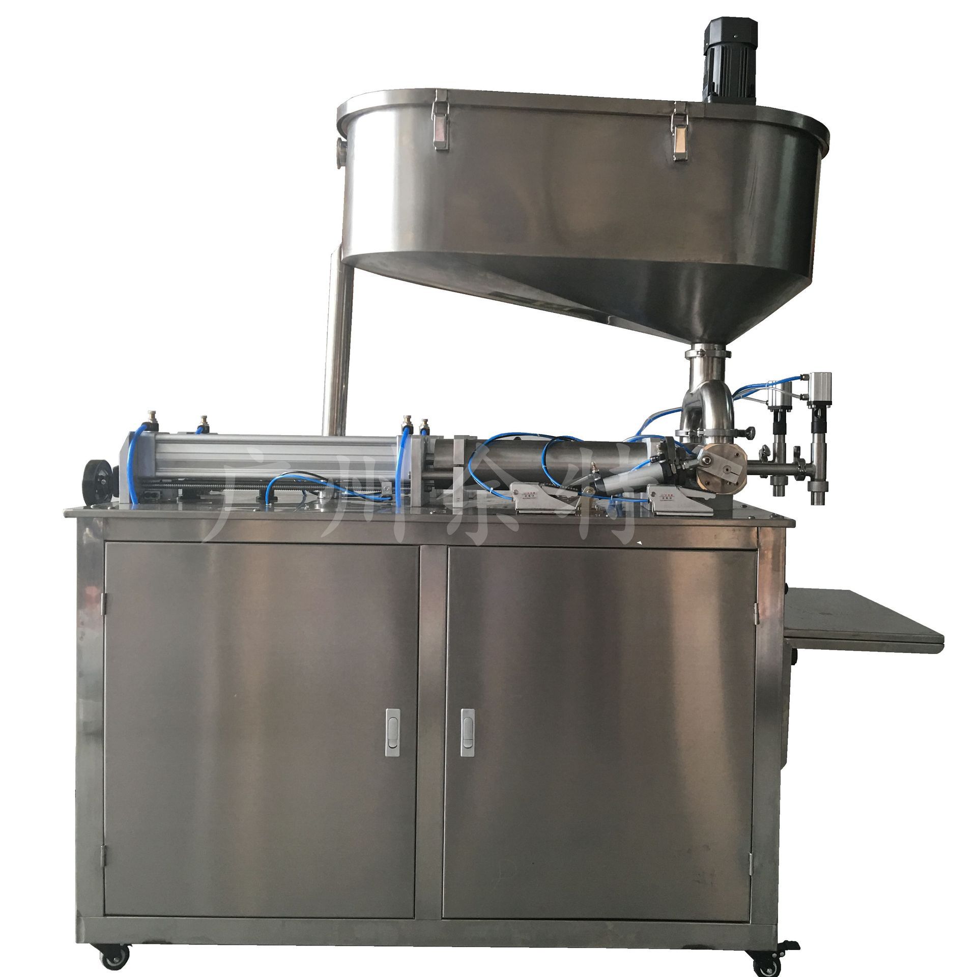 余特直供半自动双头辣椒酱灌装机活塞式膏体化妆品护肤品灌装机