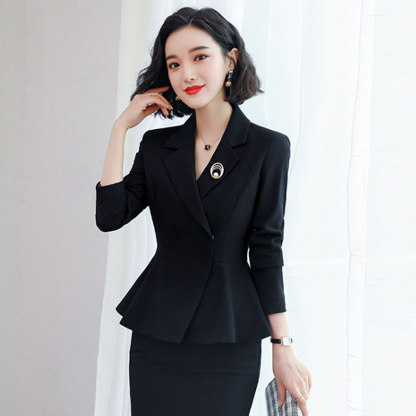 2022春夏新款职业女装西装套装气质修身正装ol套裙白领正装工作服