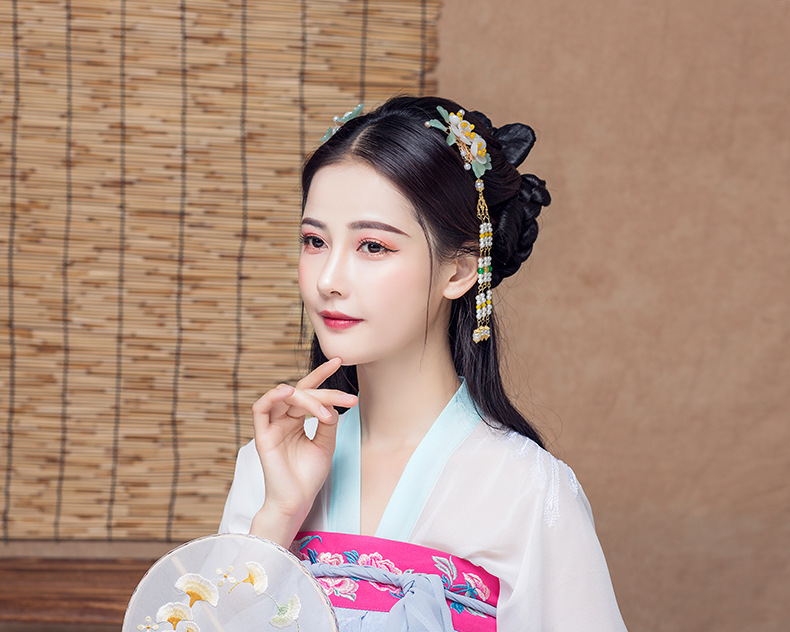 古风发夹流苏边夹手工创意头饰古代少女发饰古装配饰汉服发钗现货