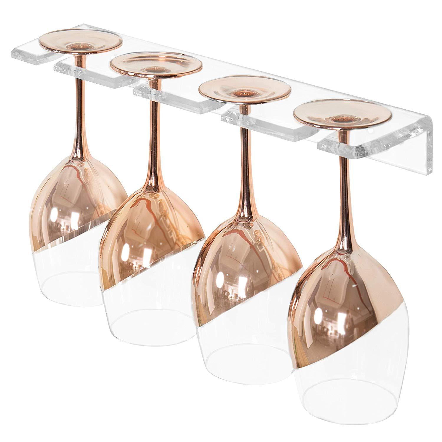 亚克力酒杯架有机玻璃红酒杯架倒挂高脚杯创意悬挂葡萄酒杯吊杯架