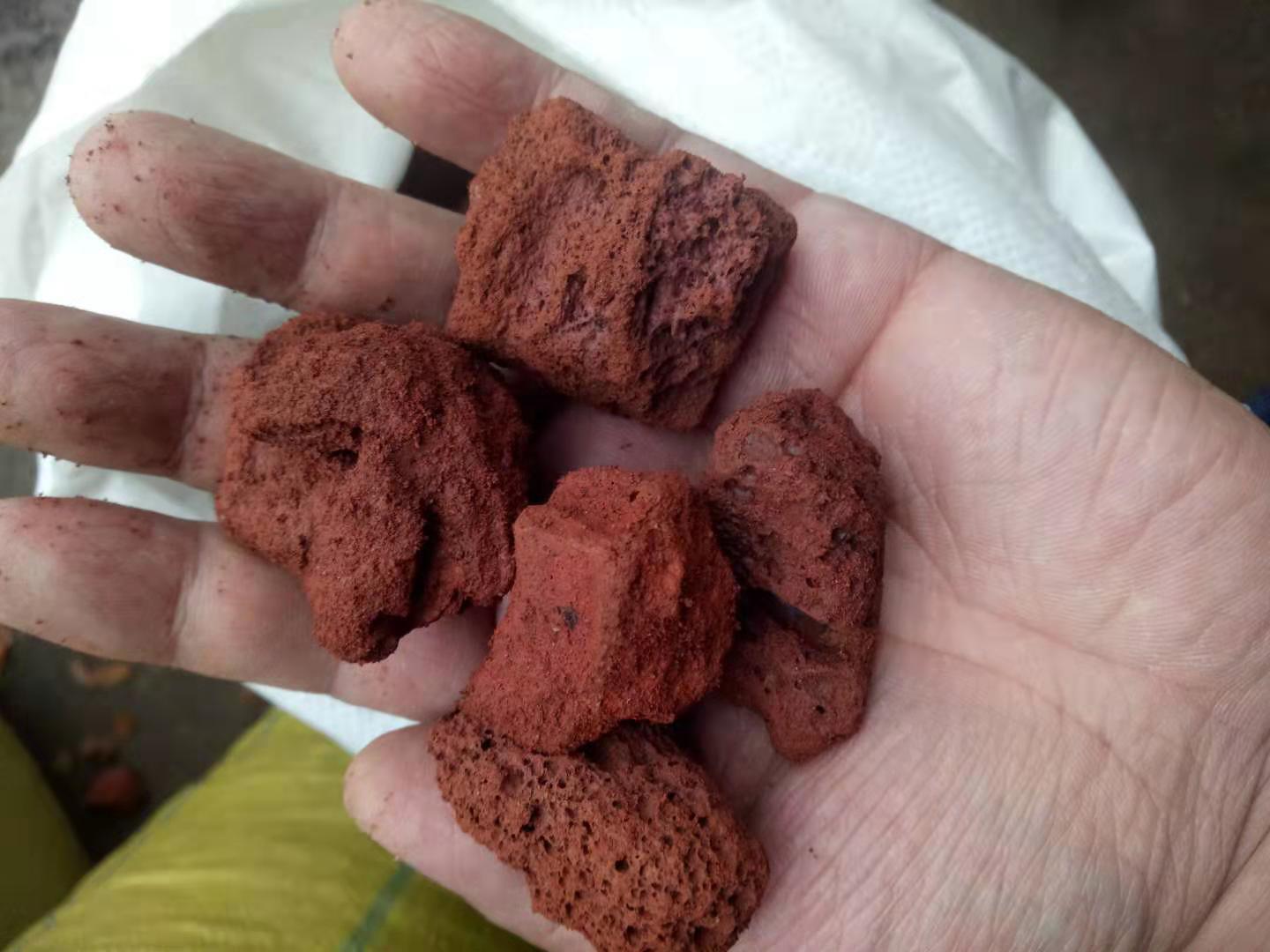 批发 红色火山石 火山岩