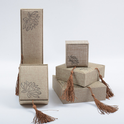 珠宝流玉器玩中国风复古麻布苏文1.00-9.99元包装戒指吊坠手镯项