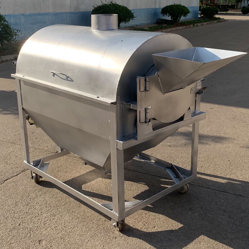 全自动菜籽炒料机 电加热芝麻炒籽机 炒葵花籽机器图片