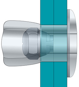 开口圆头铆接效果图01