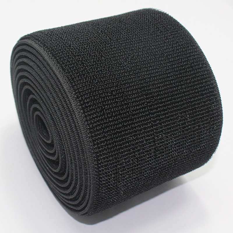 厂家供应 弹力松紧带 束腹松紧不抓毛粘扣扎带 塑料扣扎带 可定制