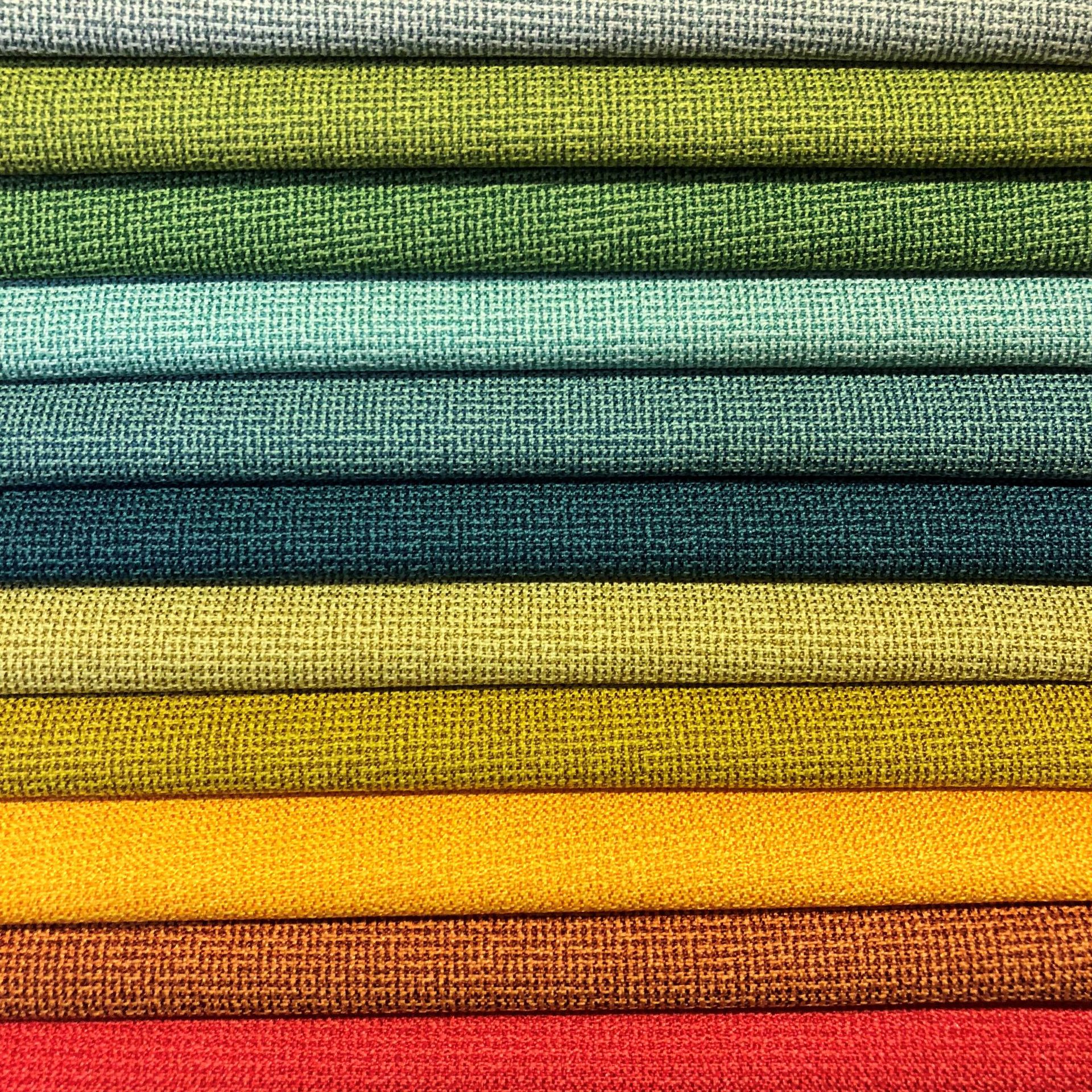 厂家批发加厚沙发布料细格仿棉麻布抱枕布软包装饰面料涤纶布麻布