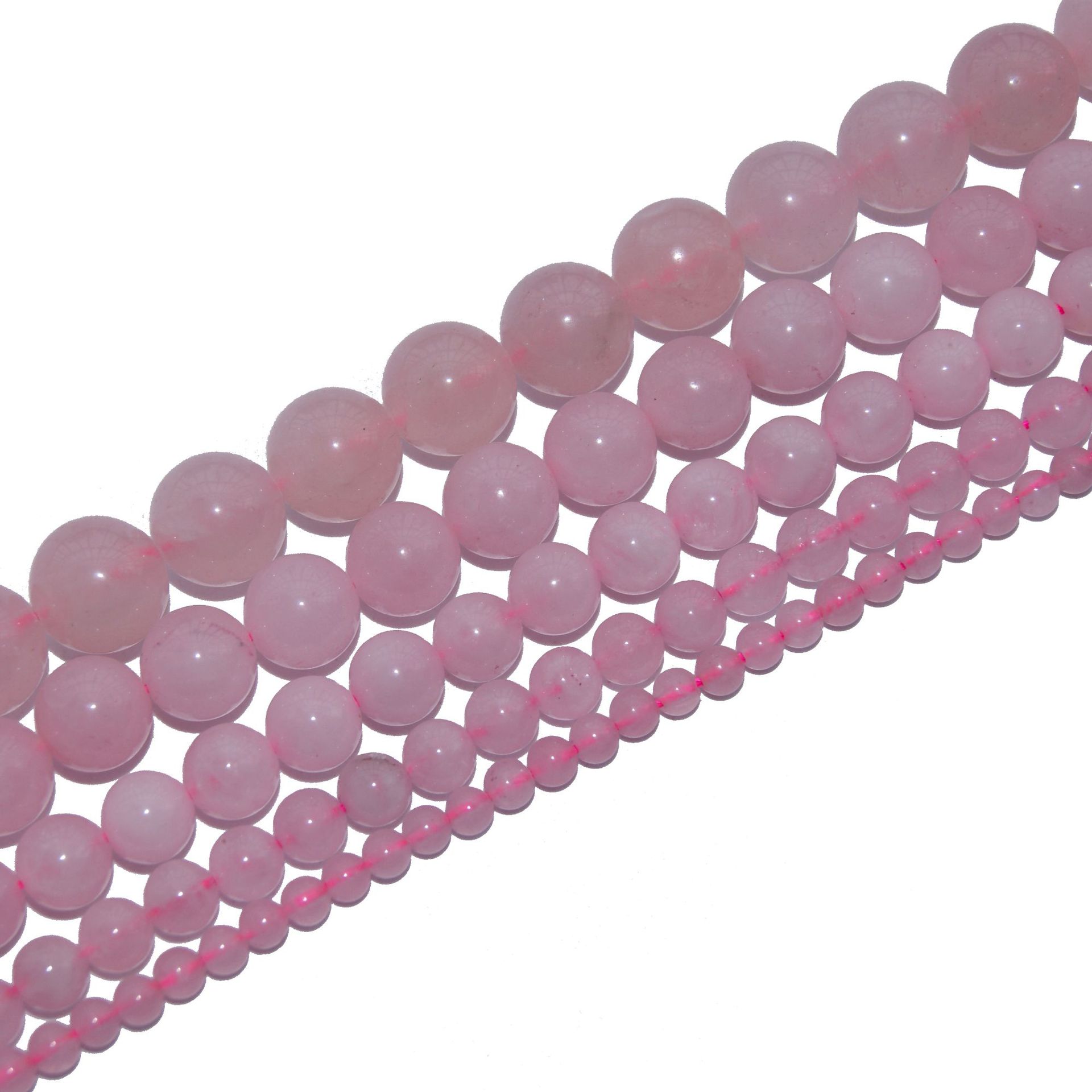 Pink Crystal Amethyst Scattered Beads Tiger Eye Green Aventurine Agate Light Bead Turquoise round Beads Wholesale