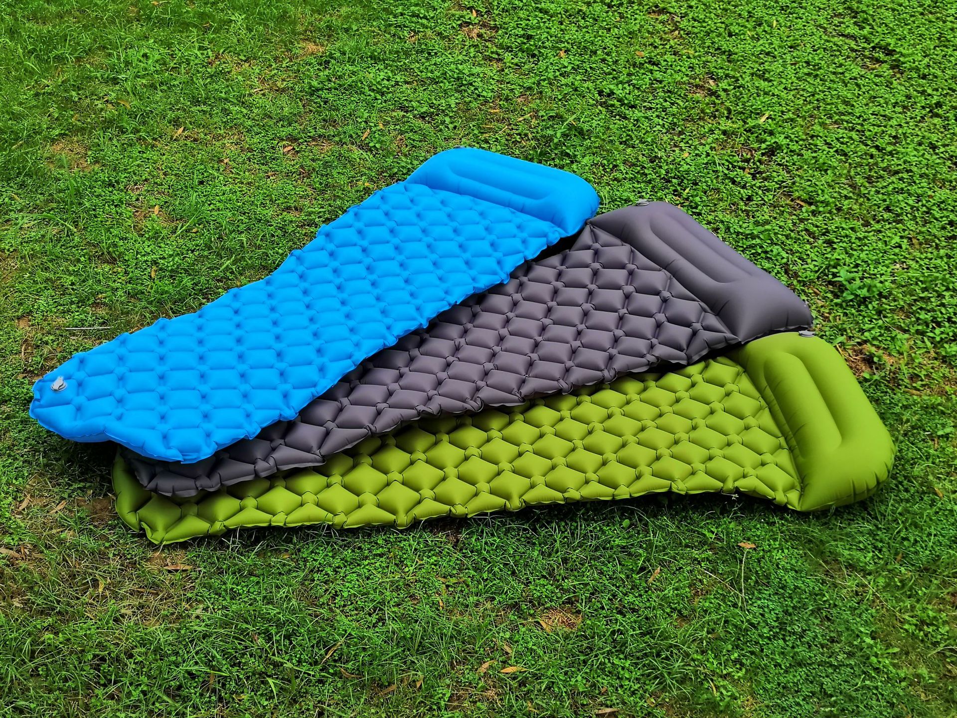 厂家直供户外单人充气垫 超轻便携加厚露营睡垫帐篷气垫一件代发