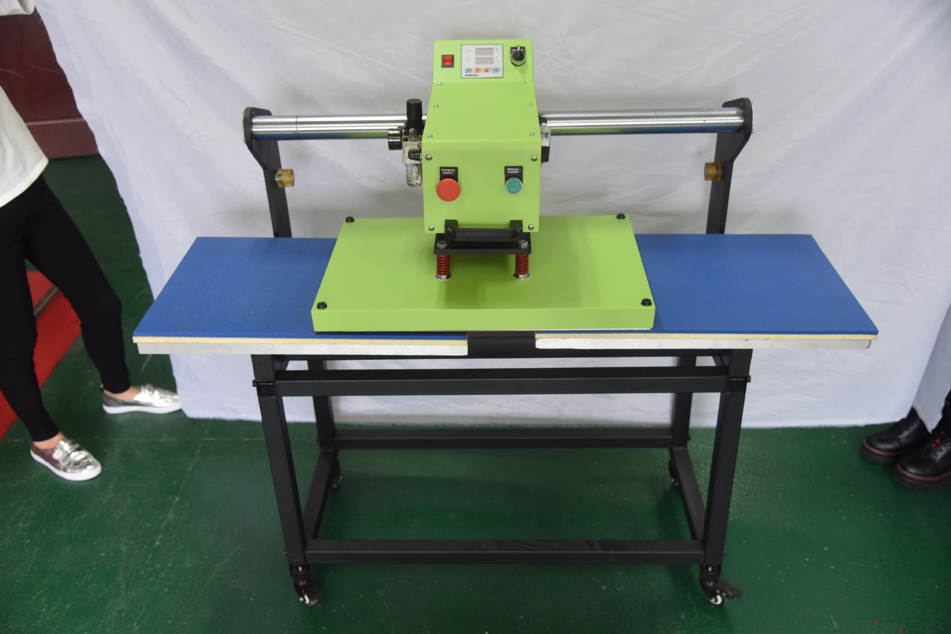 热转印烫唛烫图烫钻烫标气动双工位升华烫画机