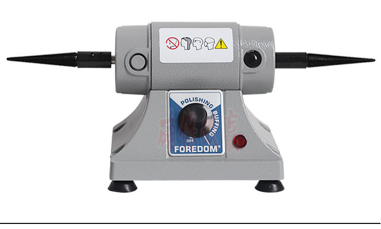 双头布轮机 台式抛光机 小型打磨机 可调速金属首饰文玩除锈工具