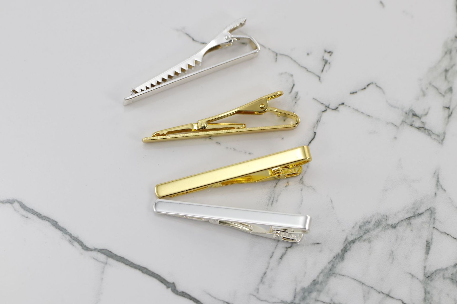 现货直销金属领带夹子领夹男士西装领带配件夹环保材质可定制logo