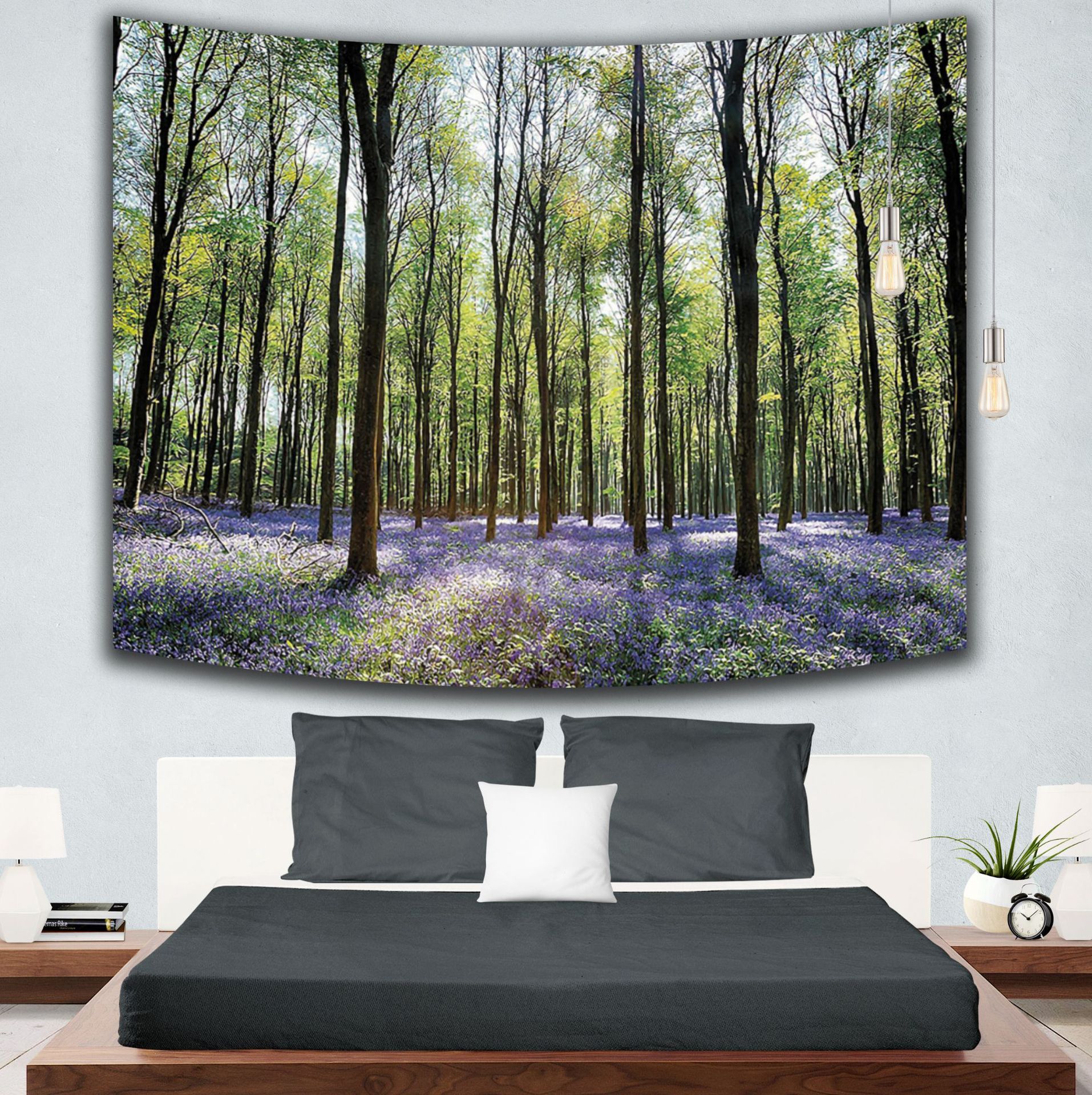 2019厂家直销欧美植物风景系列 挂布 挂毯 网红挂画背景布ins风格