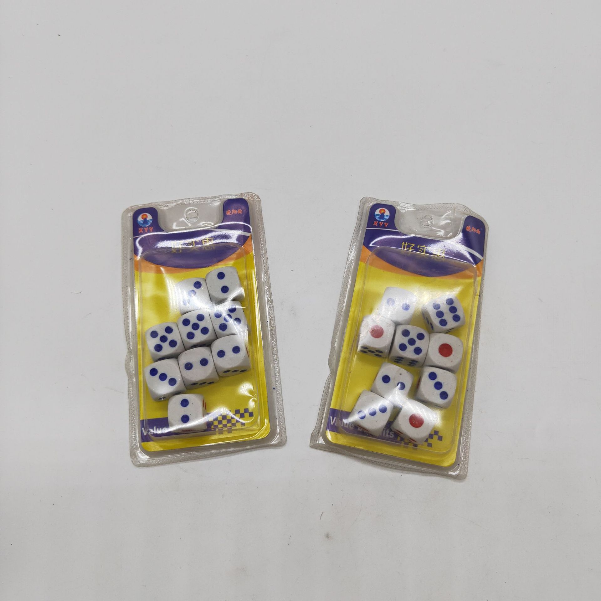 批发9个骰子圆角筛子色子点数骰子娱乐用品二元店批发