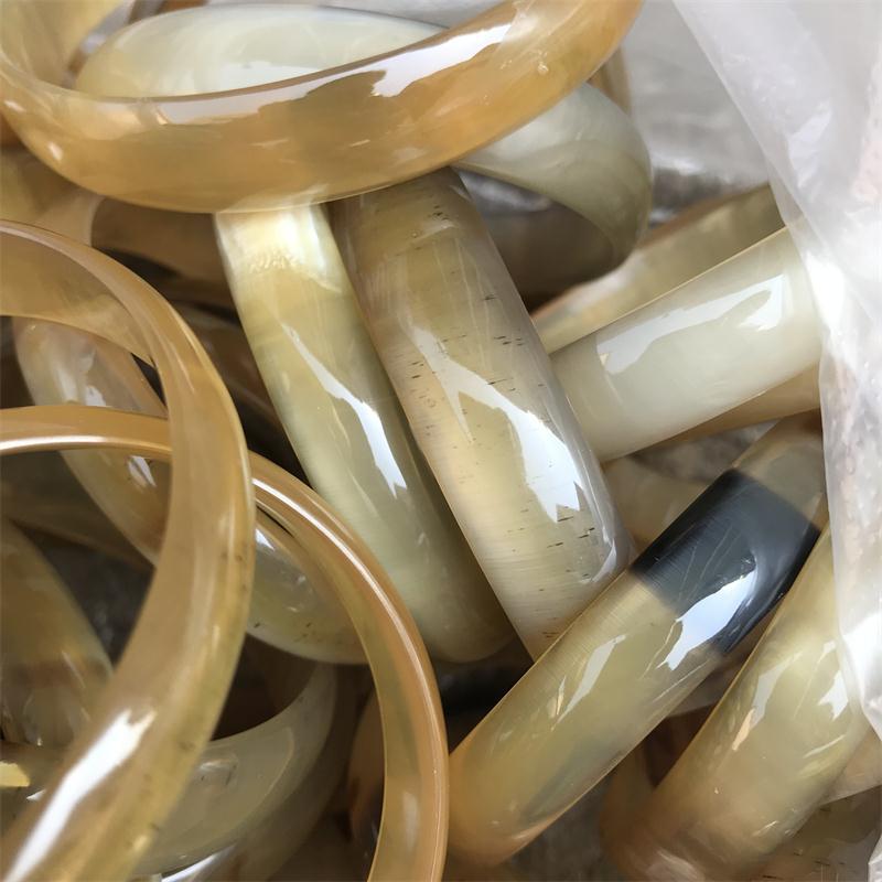 黄牛角精品手镯1.2cm宽 真角手环手链手串天然牛角手饰品手圈工艺