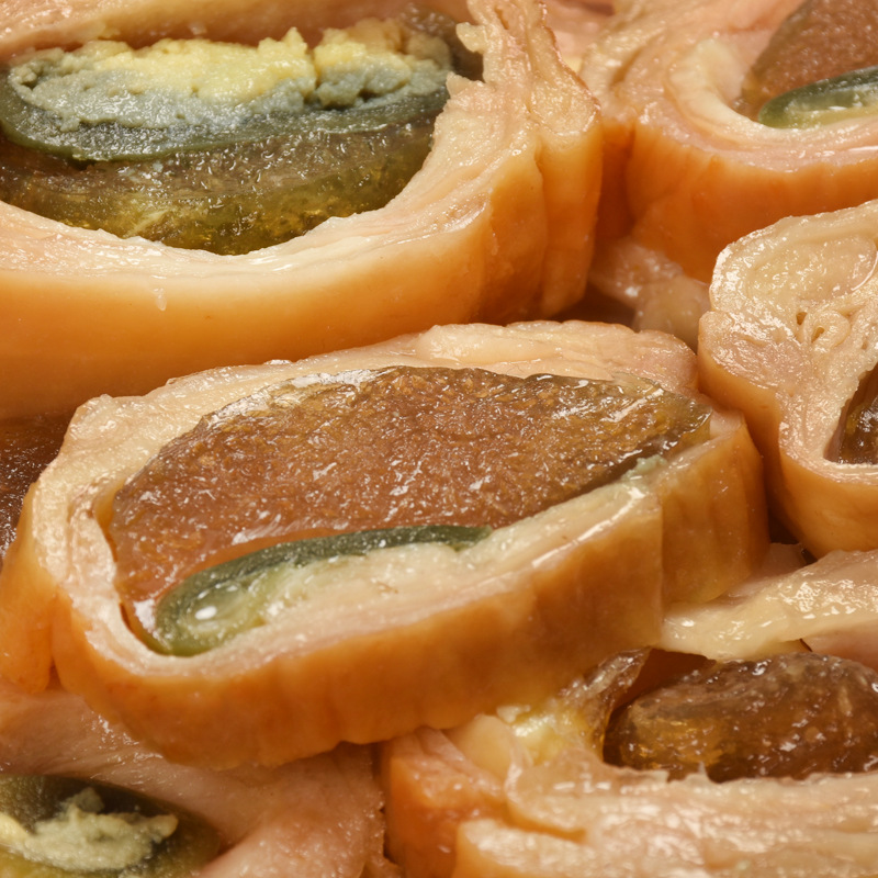 福建厦门皮蛋卷鸭皮卷彩蛋卷凉菜开袋即食酒店饭店特色半成品冷菜