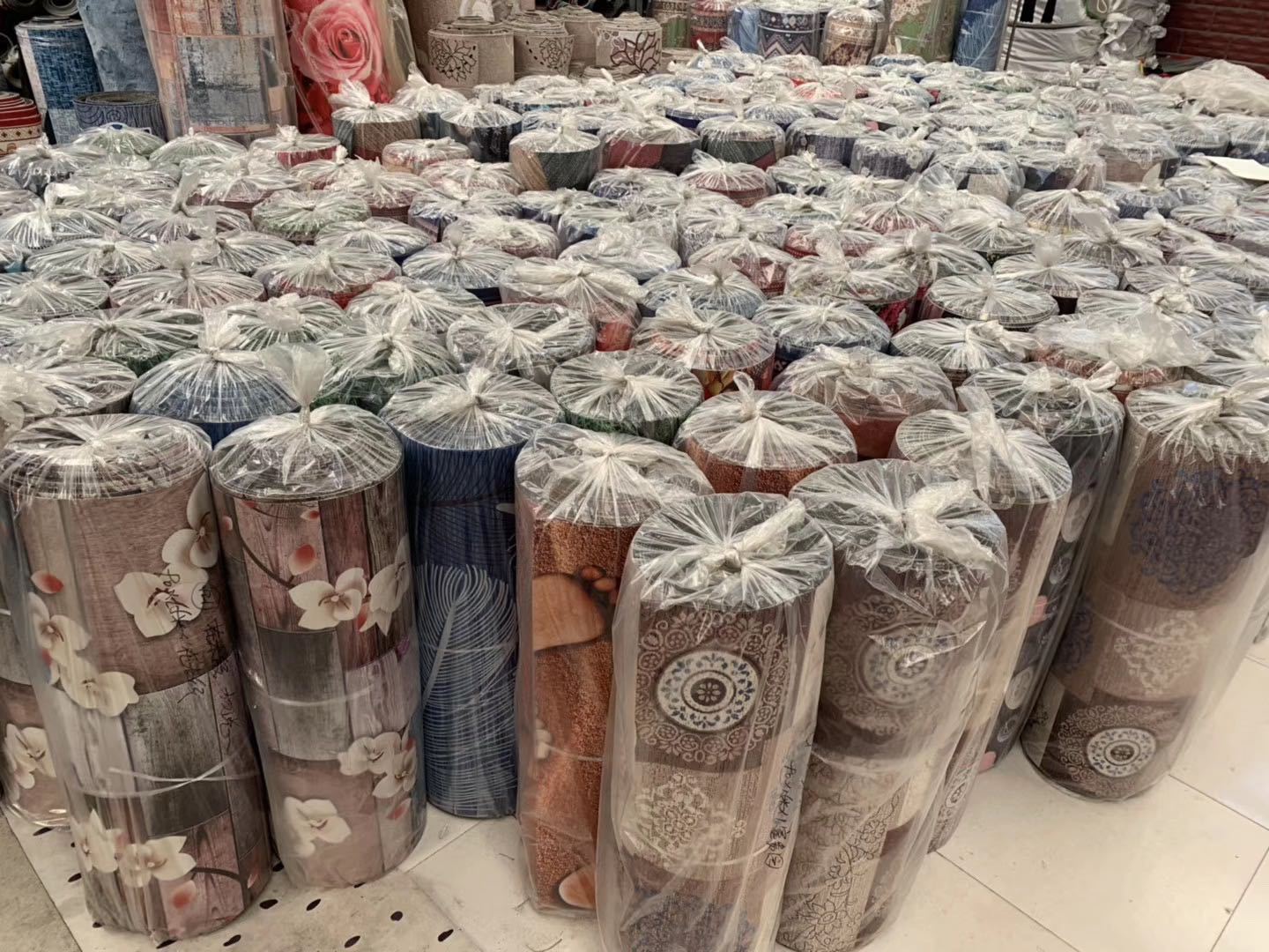 厂家批发新中式水墨山水客厅大厅满铺家用地毯定制卧室飘窗防滑垫