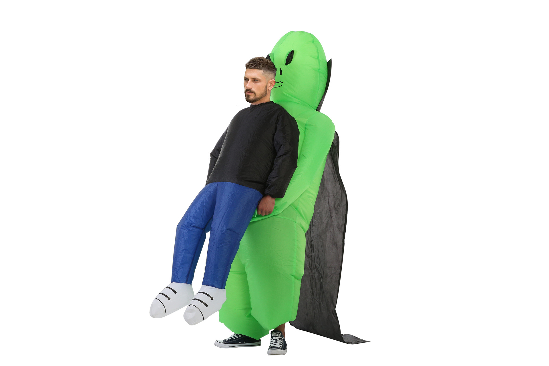 吸血鬼披风et外星人充气服装绿鬼充气服饰cosplay装扮聚会恶搞剧