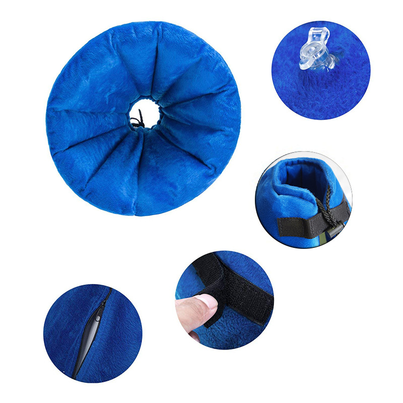 工厂大量供应新款扇形狗脖圈 充气宠物脖圈 狗项圈充气狗狗护颈圈