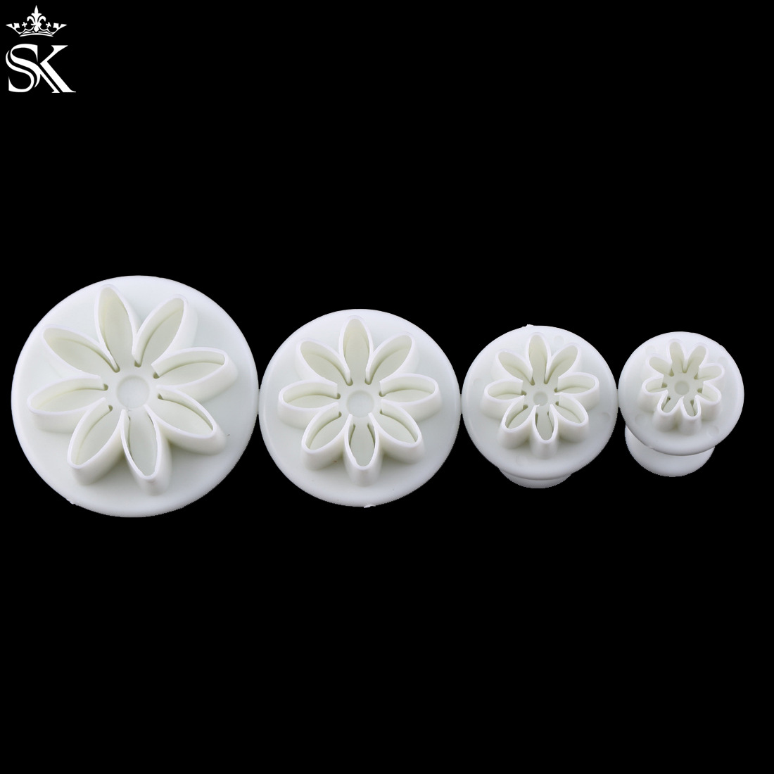 sk茵冠 圣诞节冬青叶纹路弹簧压花模具 饼干切模 家庭烘培工具