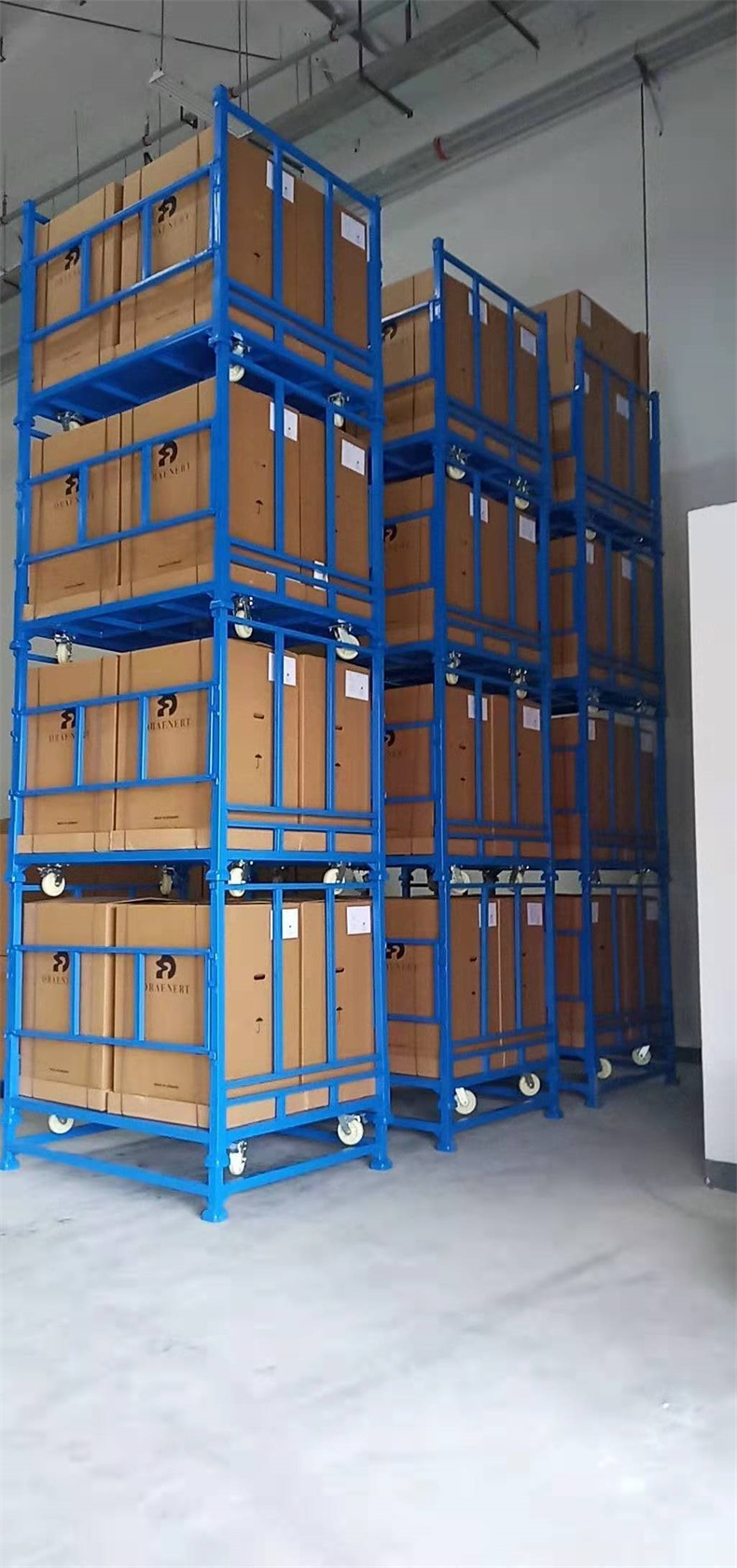 厂家直供折叠式堆垛架仓库货架可移动码垛架子仓储冷库架