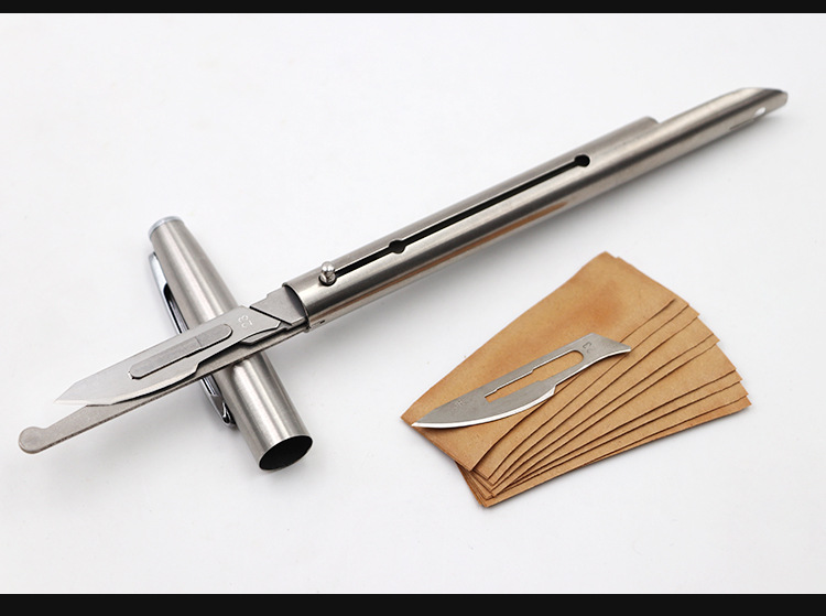 仔猪阉割刀大号笔式阉割刀兽医专用小动物阉割工具去势刀煽猪刀