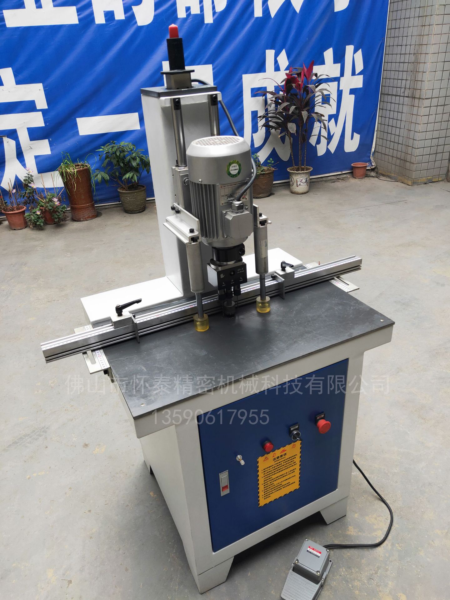 工厂直销 单头合页铰链钻 全铝家居铝材合页铰链机 铝木工单头钻