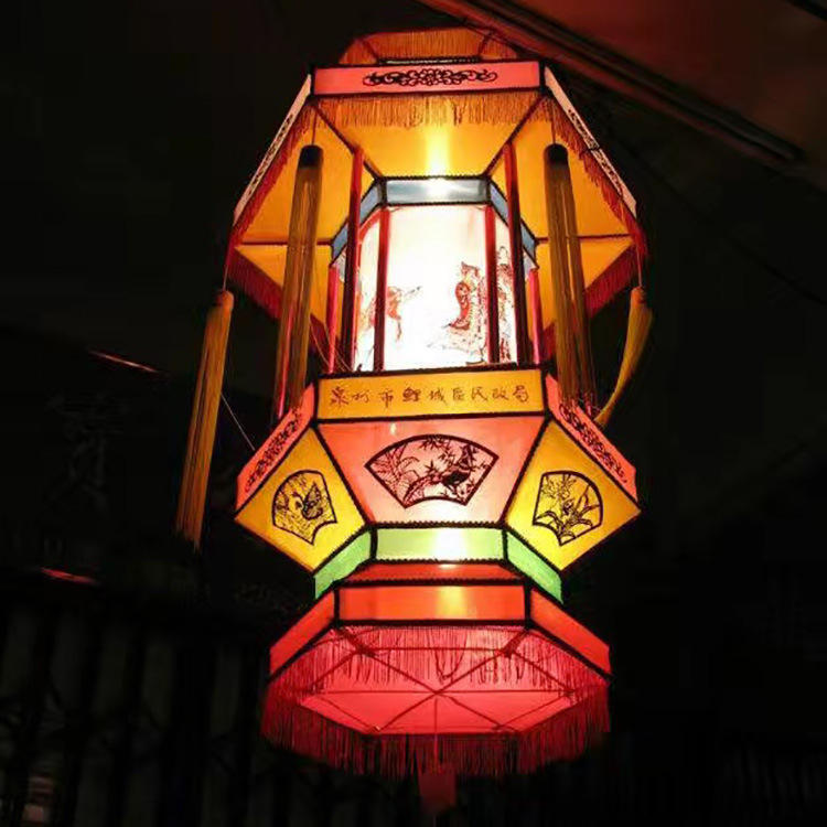 春节元宵节花灯定制大型灯笼手工造型传统灯设计户外公园展览灯会