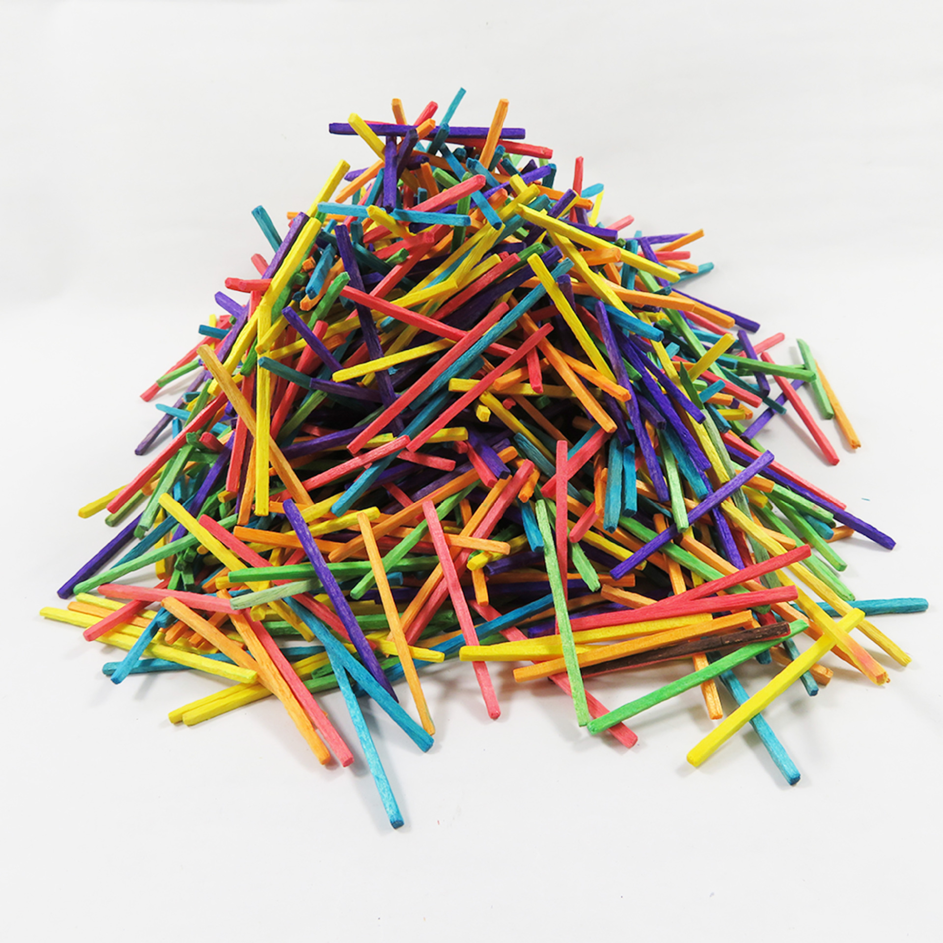 供应彩色火柴梗火柴棒火柴杆教学用具diy火柴棒手工木棒