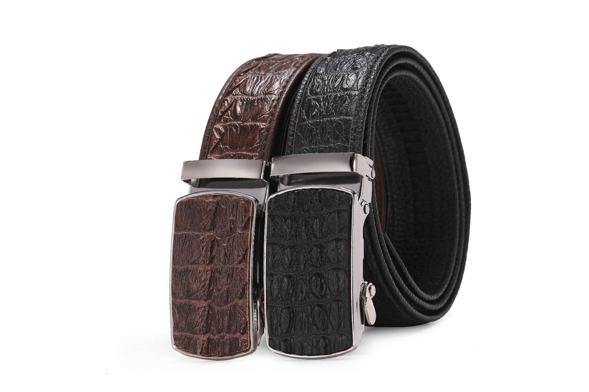 1959男士商务仿皮pu自动扣双包腰带皮带厂家直销批发