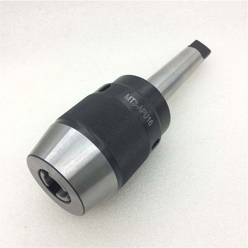 0一体式钻夹头r8柄-apu铣床自紧钻夹头 莫氏mt3-apu16钻夹头刀柄