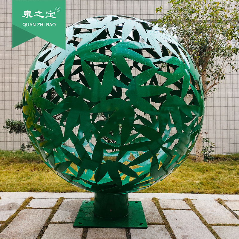 不锈钢空心圆球 钢球 平面 立体图形切割 异形球 镂空球 彩色球