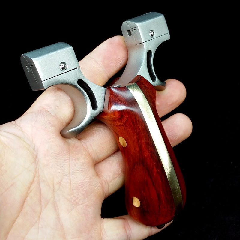 尖刀龙舌98k龙蛇弓弹弓扁皮弾弓淮撑高精准不锈钢弹工器重型专业