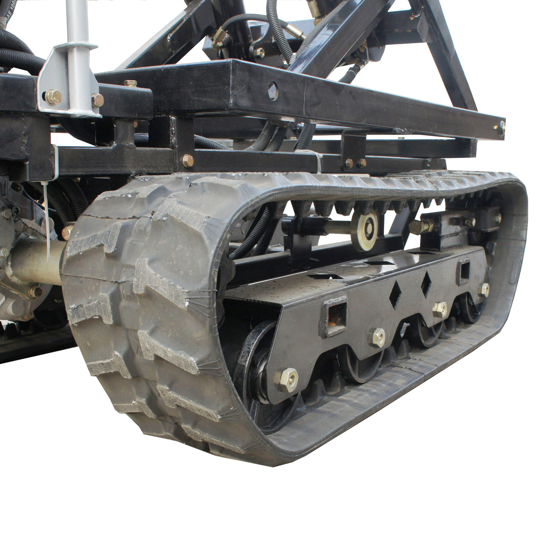 工厂载重1吨棕榈园履带自走式柴油液压翻斗转运运输车