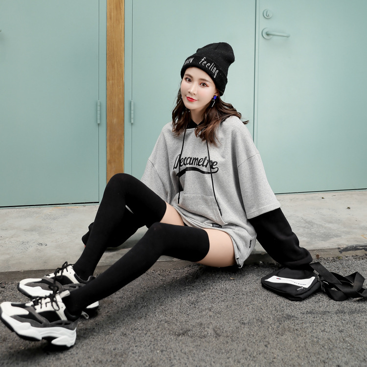 学生袜长袜纯色袜子压力过膝袜秋冬日系ins潮流高筒袜长筒袜女袜