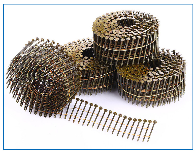 先锋枪钉子卷钉 螺纹钉光杆光钉环纹螺旋托盘钉 包装箱钉防锈批发