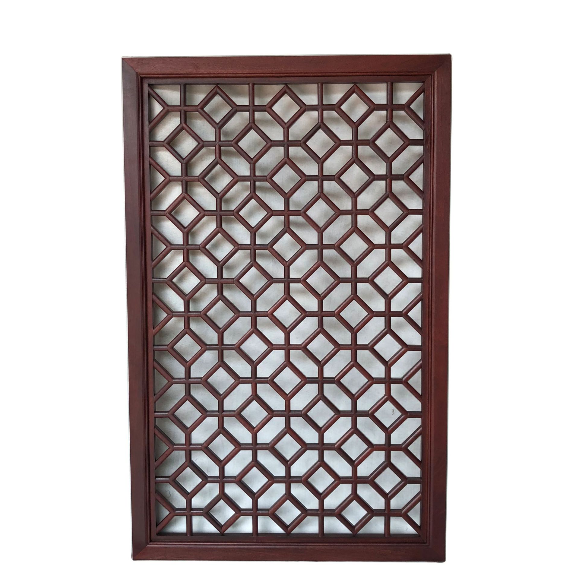 厂家供应客厅实木花格屏风隔断 中式实木花格仿古门窗 制定新品