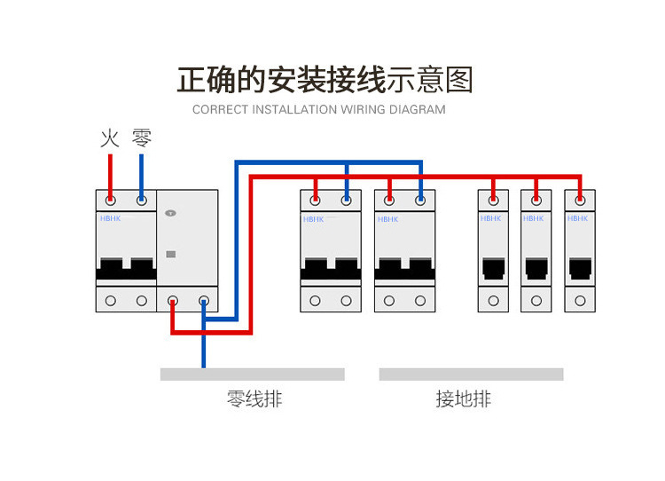 家用空气开关 dz47le-40 4p 漏电保护器断路器 三相四线漏电开关