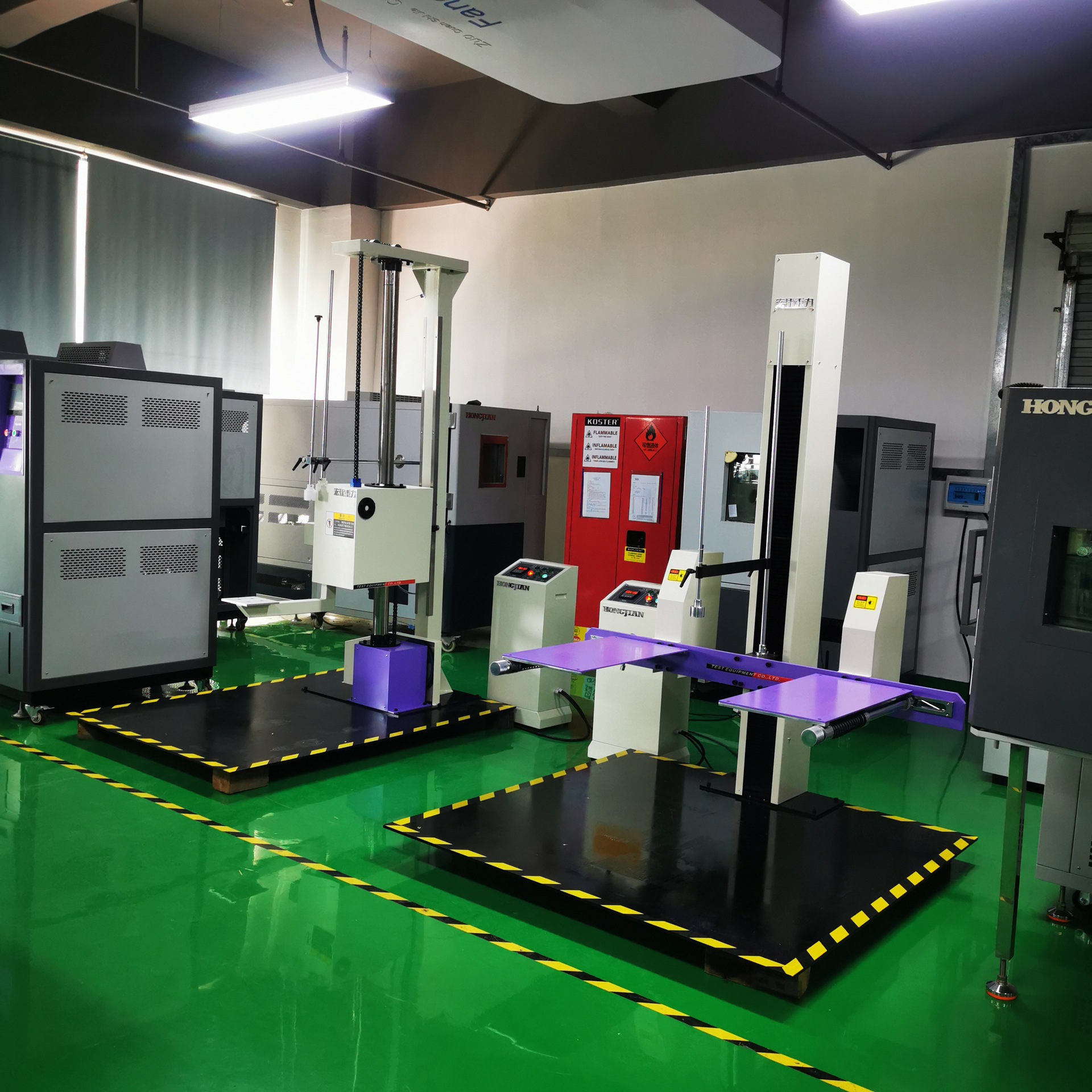 批发单臂跌落机 包装箱棱角面自由落体跌落试验台产品硬度测试机