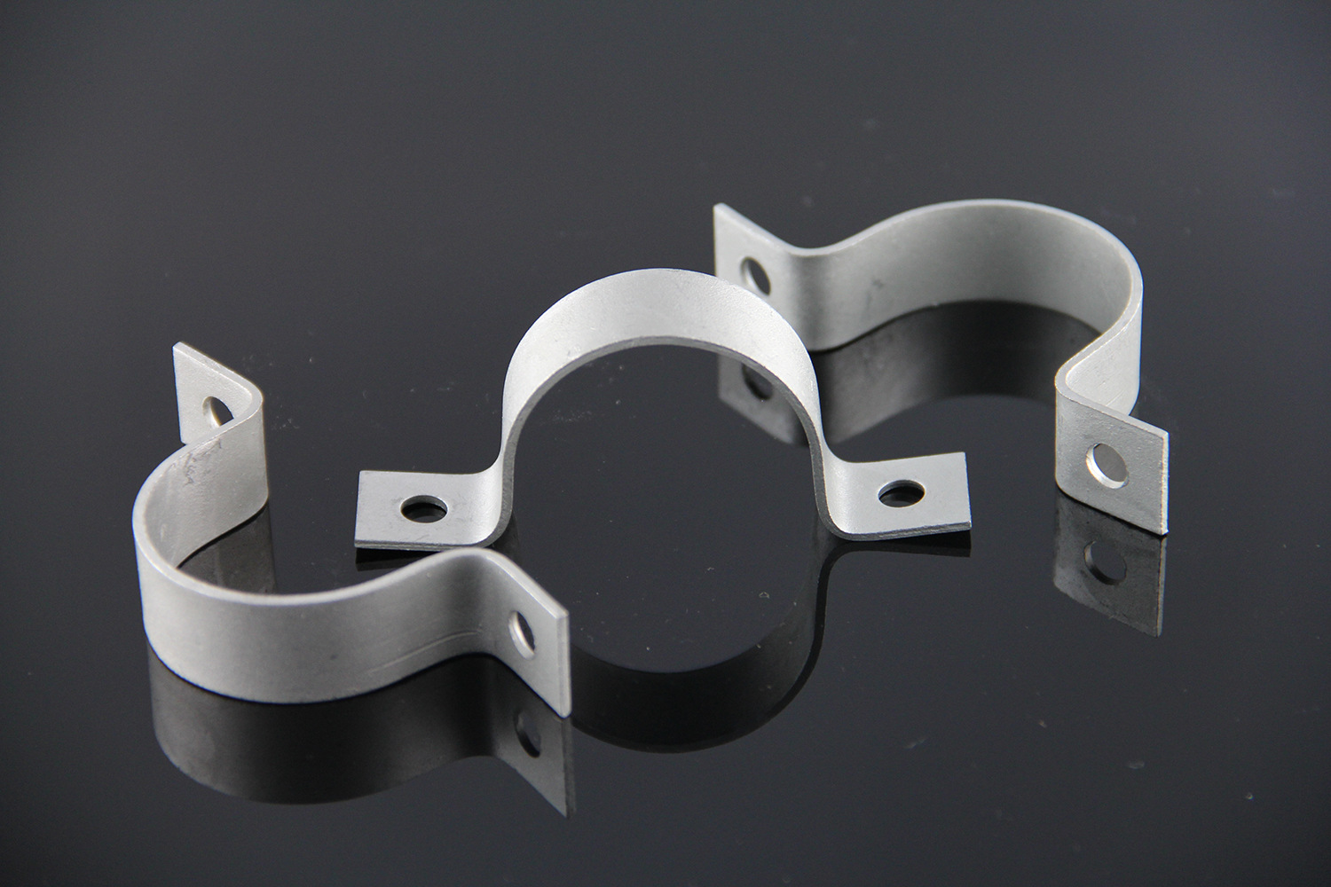 厂家k02双孔单管卡304不锈钢管卡加厚骑马管卡线缆卡子