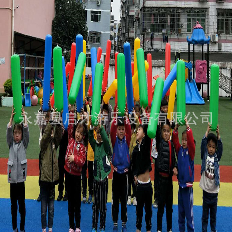 Air Stick Kindergarten Body Intelligence Sensory Training Equipment Cheering Stick Inflatable Stick Toy Fun Sports Props