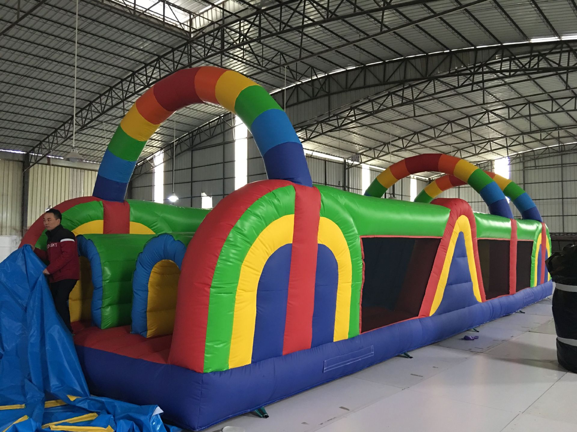 充气陆地冲关充气障碍儿童冲关充气儿童乐园城堡充气户外运动扩展