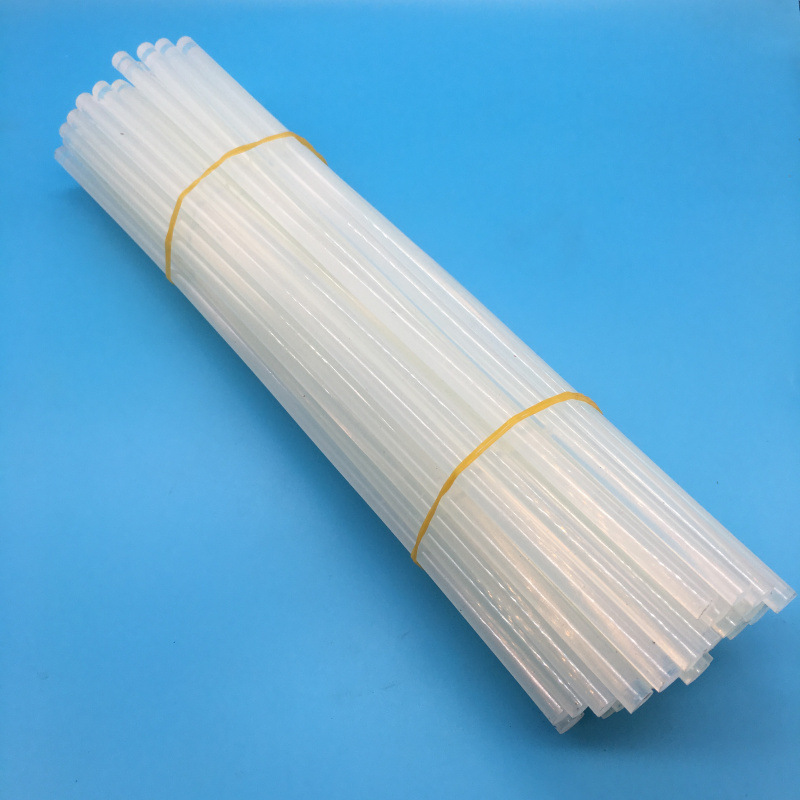 厂家直销7mm*270mm粘棒热熔胶棒透明胶条蜡烛胶棒