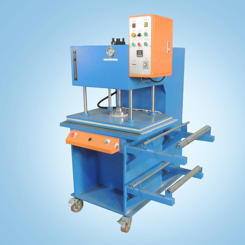 弓形单柱单臂热压机上下板加热冲压机刺绣布艺热熔贴合小型热压机