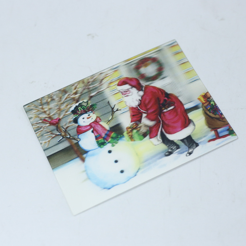 定制pet三维变换卡片 3d立体光栅卡片印刷 3d变化卡片光栅印刷