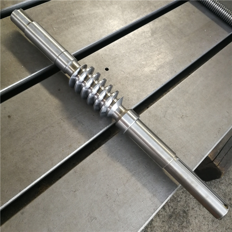 厂家直销大型蜗杆批量加工多头蜗杆定制45号调质钢来图定制一件起