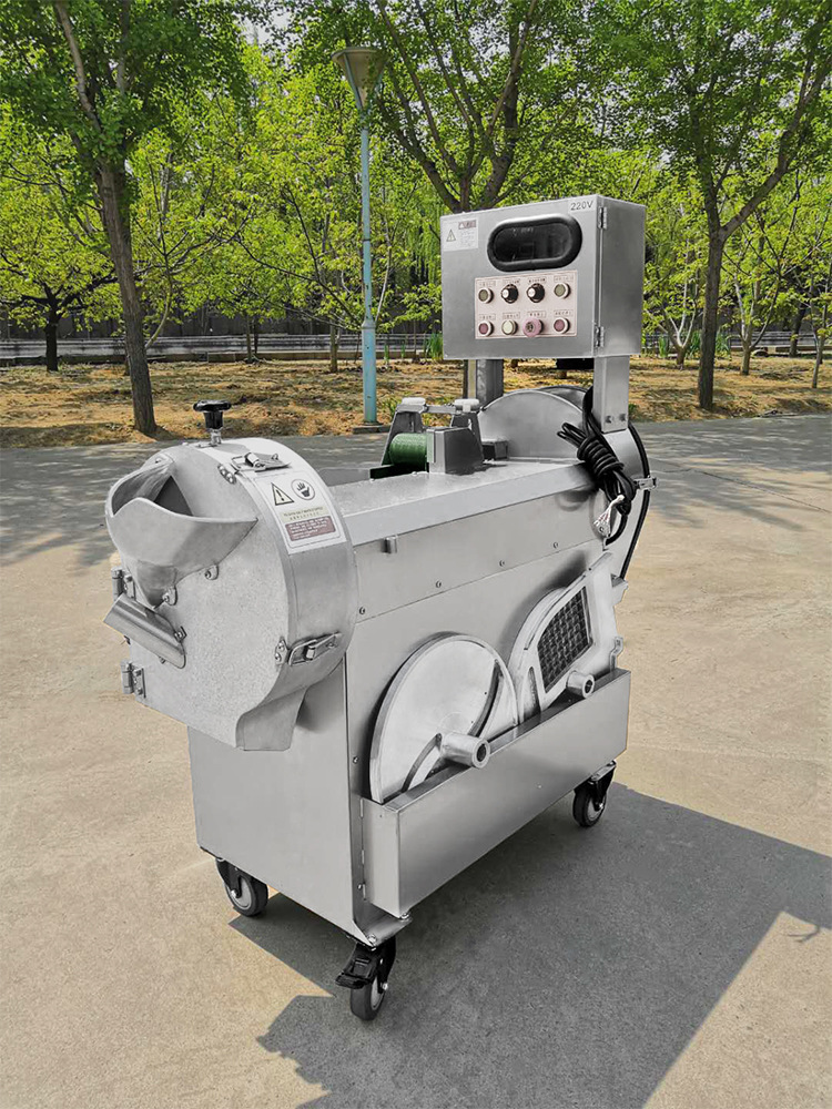 厂家直销商用双头切菜机 大型土豆萝卜红薯蔬菜切片切丝切丁机